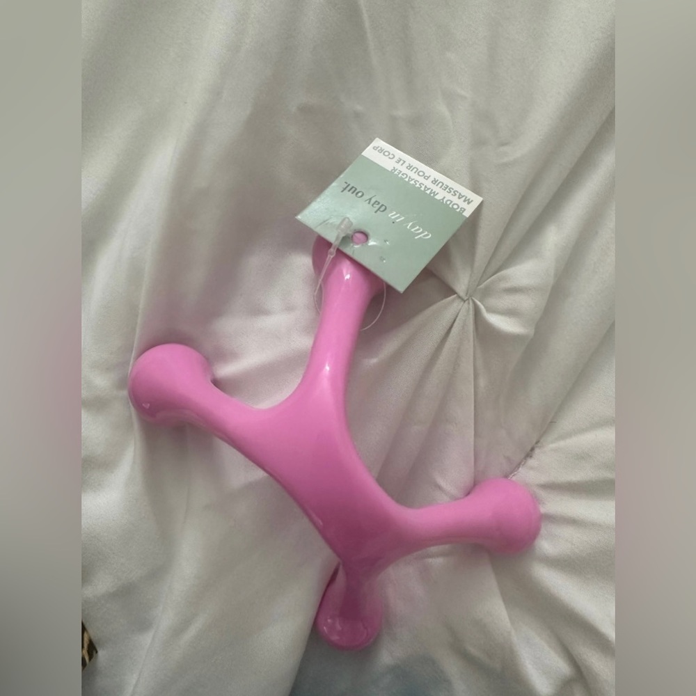 New with tags Pink Back Massager handheld spa day